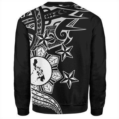 Philippines Filipinos Sweatshirt Traditional Tribal Tattoo Style