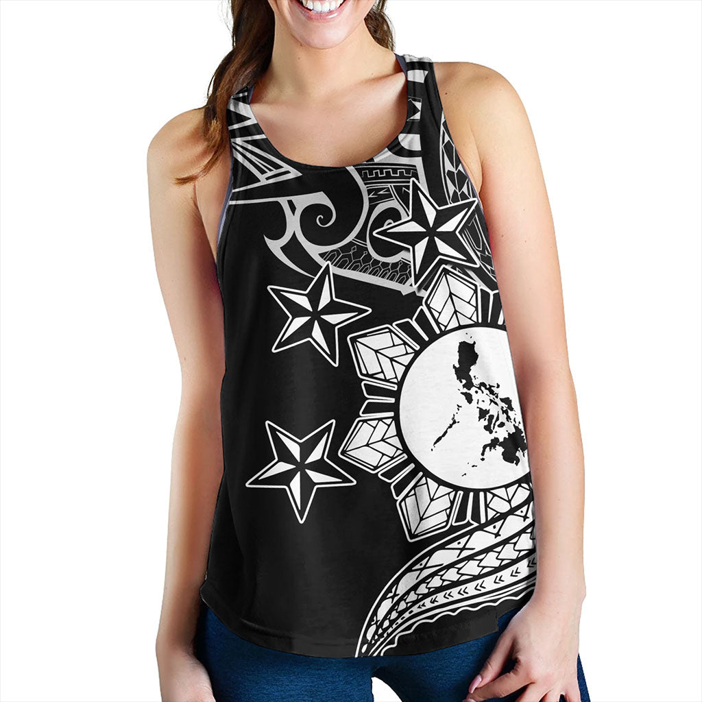 Philippines Filipinos Women Tank Traditional Tribal Tattoo Style
