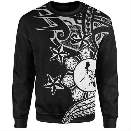 Philippines Filipinos Sweatshirt Traditional Tribal Tattoo Style