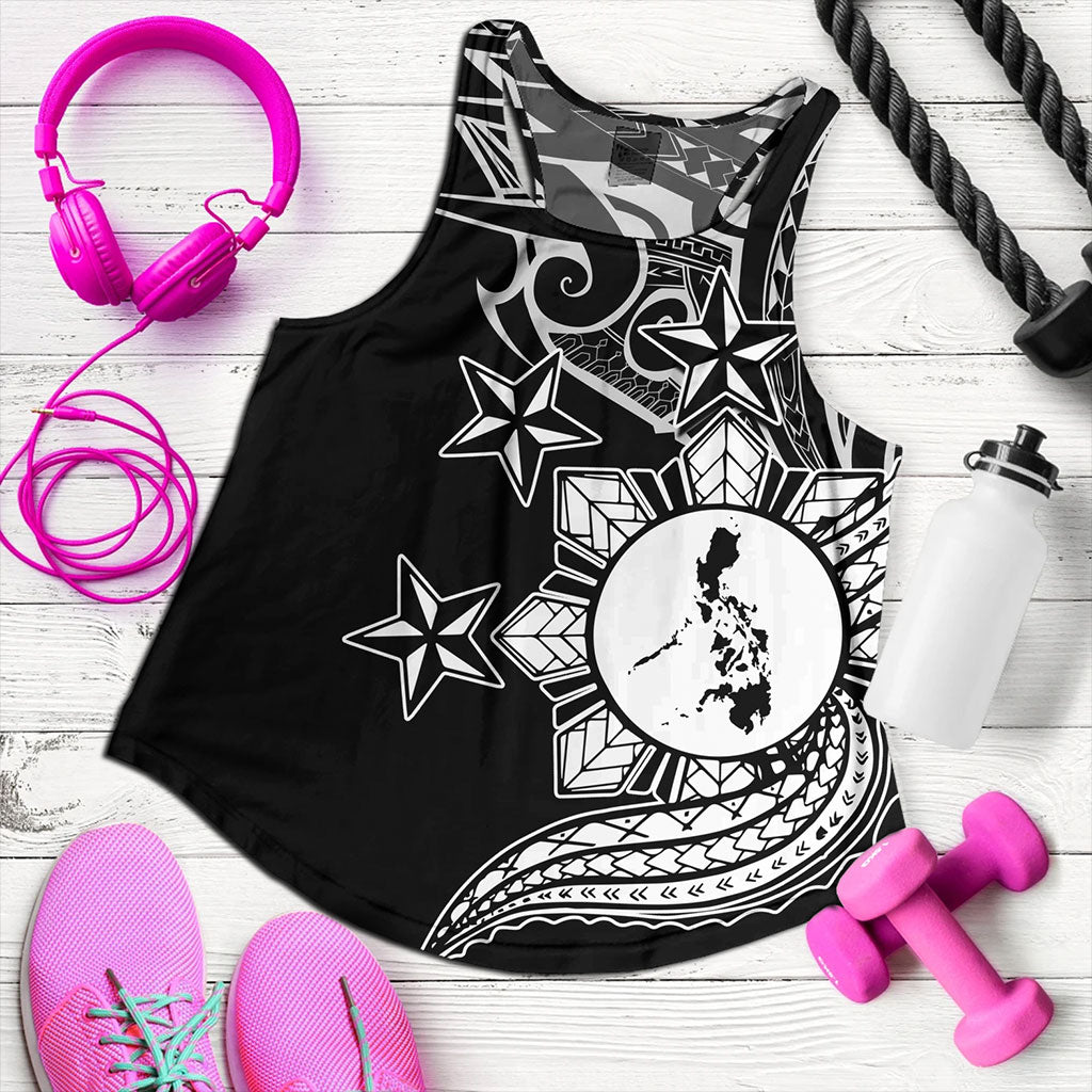 Philippines Filipinos Women Tank Traditional Tribal Tattoo Style