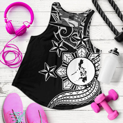 Philippines Filipinos Women Tank Traditional Tribal Tattoo Style