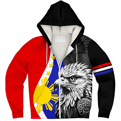 Philippines Filipinos Sherpa Hoodie Flag Eagles Animal Style