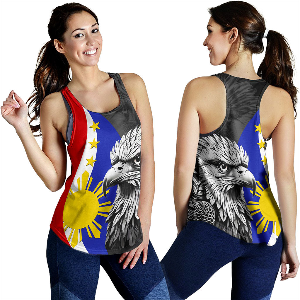 Philippines Filipinos Women Tank Flag Eagles Animal Style