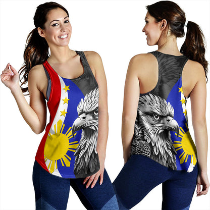 Philippines Filipinos Women Tank Flag Eagles Animal Style