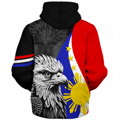 Philippines Filipinos Sherpa Hoodie Flag Eagles Animal Style