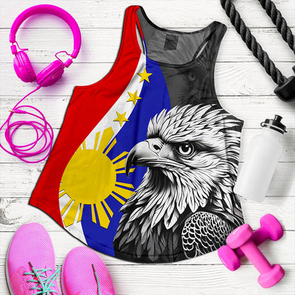 Philippines Filipinos Women Tank Flag Eagles Animal Style