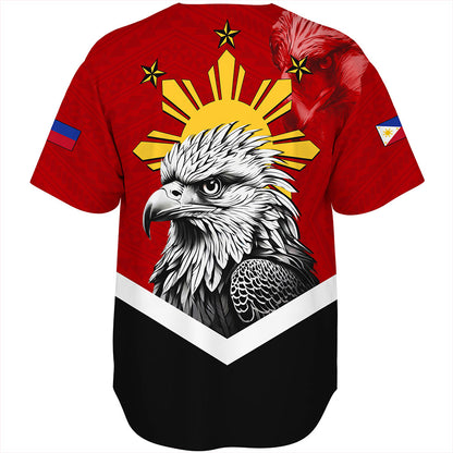 Philippines Filipinos Baseball Shirt Eagles Polynesian Art Dawring