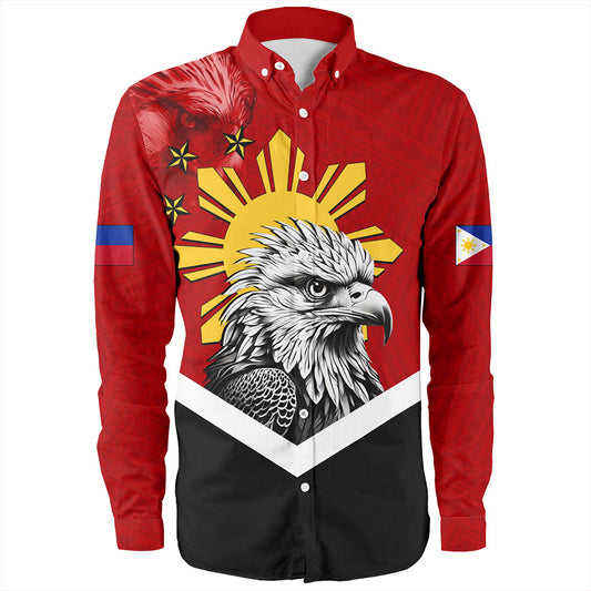 Philippines Filipinos Long Sleeve Shirt Eagles Polynesian Art Dawring