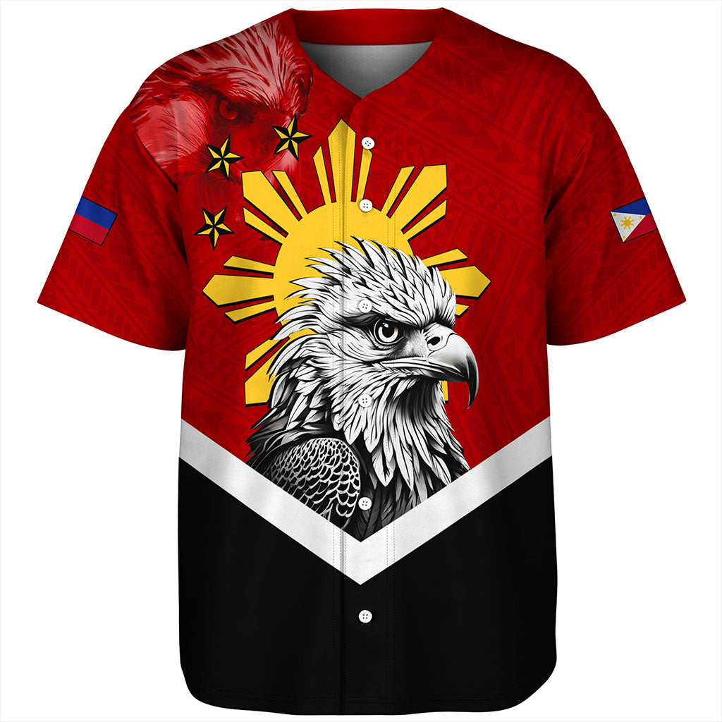 Philippines Filipinos Baseball Shirt Eagles Polynesian Art Dawring