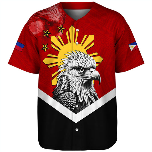 Philippines Filipinos Baseball Shirt Eagles Polynesian Art Dawring