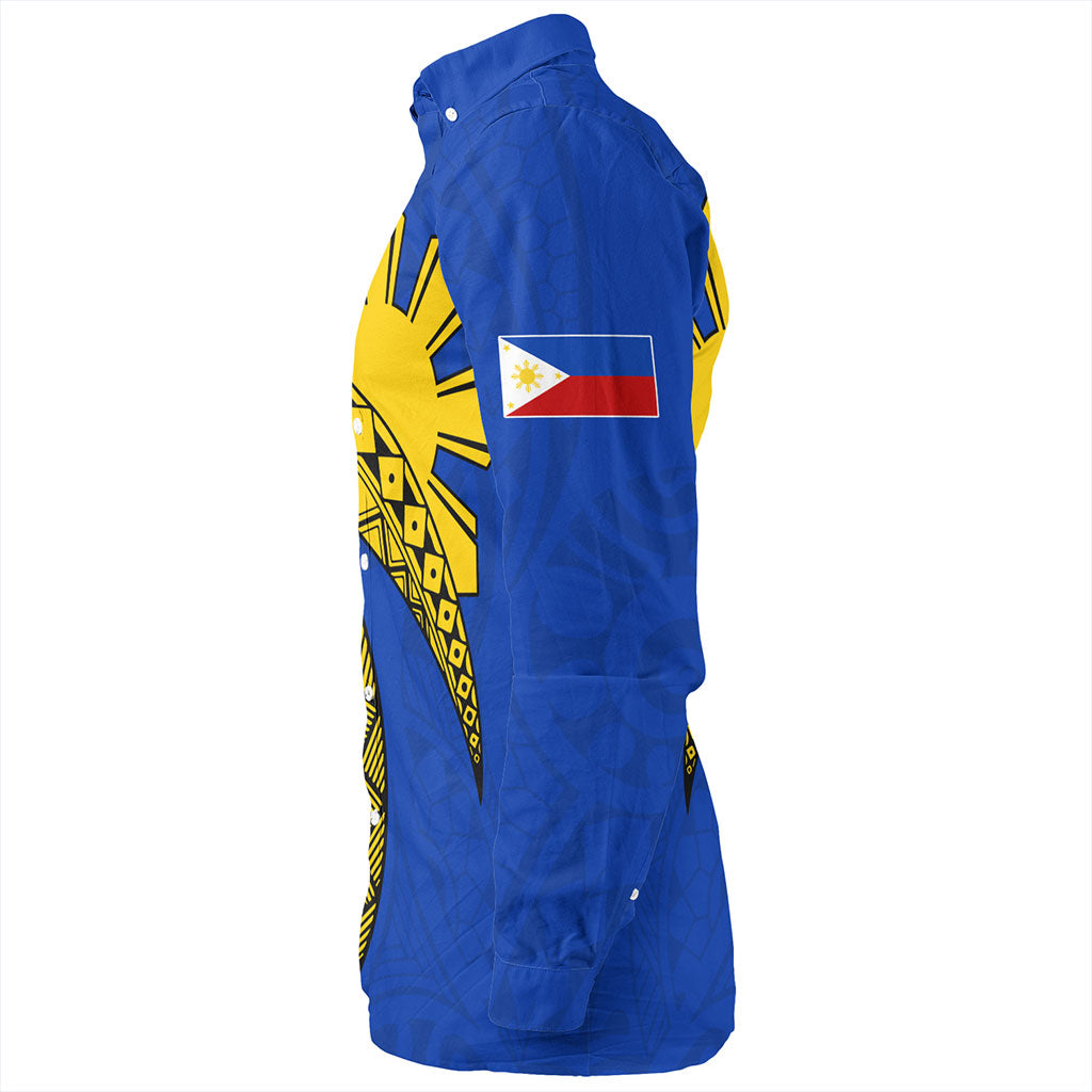 Philippines Filipinos Long Sleeve Shirt Filipinos Sun Tattoo Artist Flag