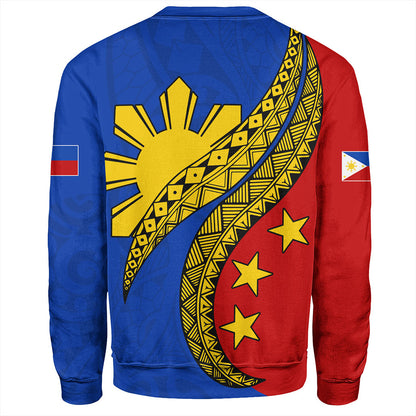 Philippines Filipinos Sweatshirt Filipinos Sun Tattoo Artist Flag