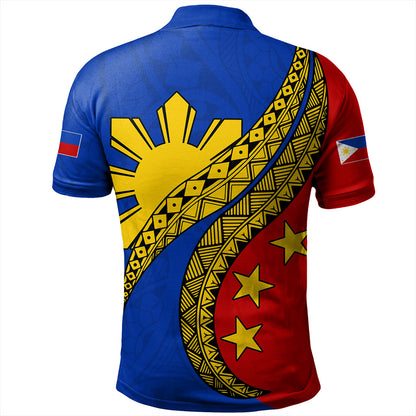 Philippines Filipinos Polo Shirt Filipinos Sun Tattoo Artist Flag