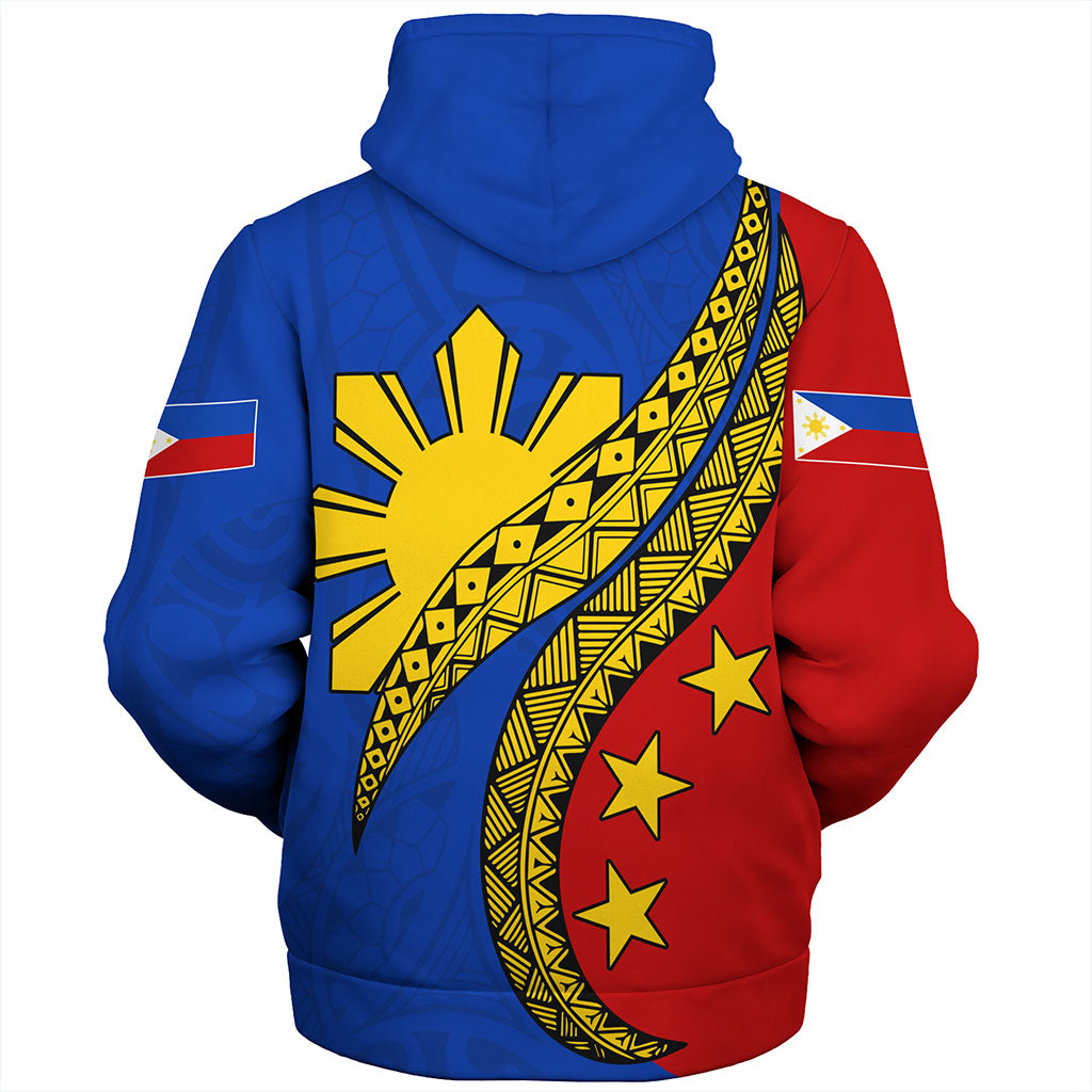 Philippines Filipinos Sherpa Hoodie Filipinos Sun Tattoo Artist Flag