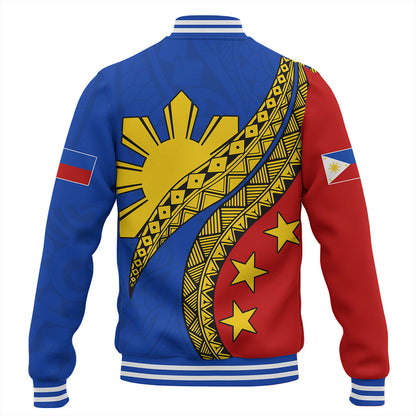 Philippines Filipinos Baseball Jacket Filipinos Sun Tattoo Artist Flag