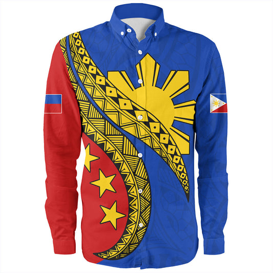 Philippines Filipinos Long Sleeve Shirt Filipinos Sun Tattoo Artist Flag