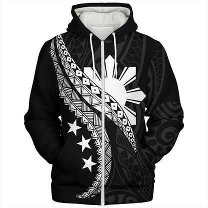 Philippines Filipinos Sherpa Hoodie Filipinos Sun Tattoo Artist