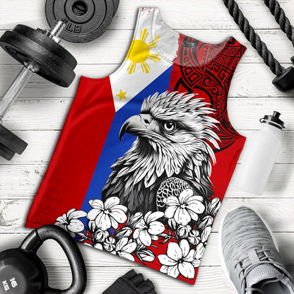 Philippines Filipinos Tank Top Tribal Tattoo Eagles With Sampaguita Flower