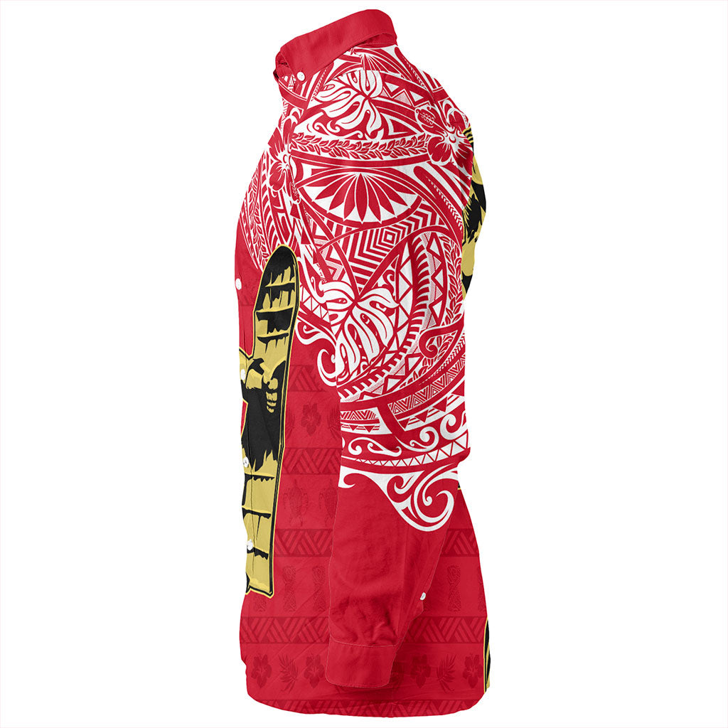 Philippines Filipinos Long Sleeve Shirt Tribal Polynesia Flag With Lapu Lapu