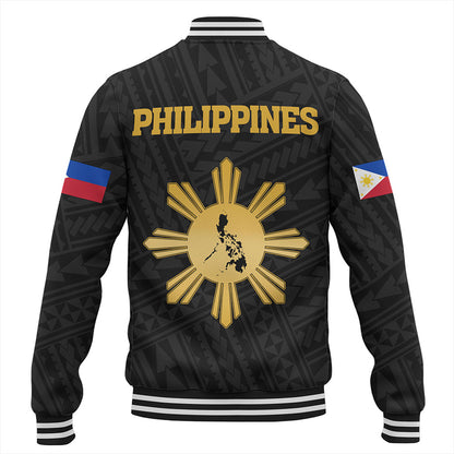 Philippines Filipinos Baseball Jacket Floral Puakenikeni Lei