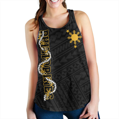 Philippines Filipinos Women Tank Floral Puakenikeni Lei