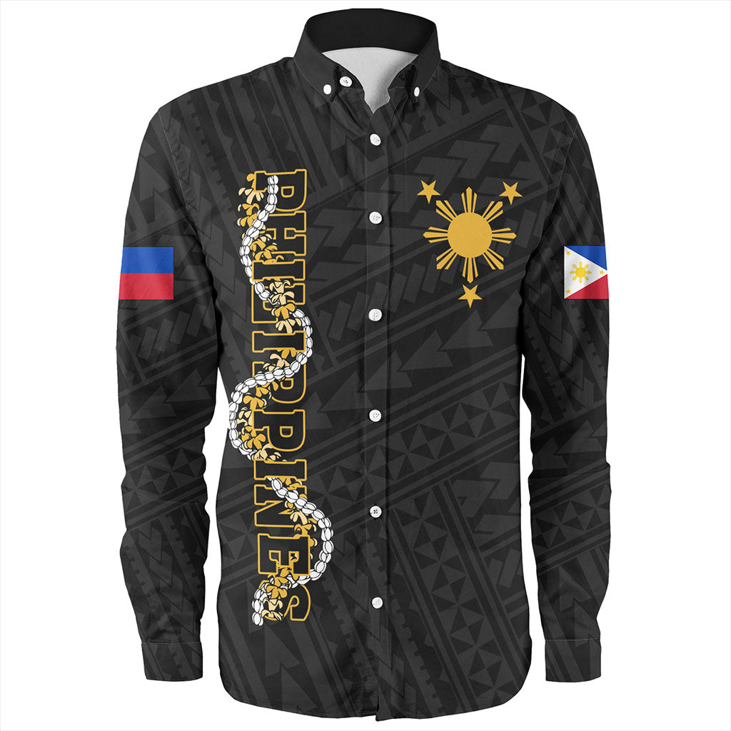 Philippines Filipinos Long Sleeve Shirt Floral Puakenikeni Lei