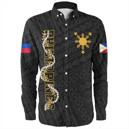 Philippines Filipinos Long Sleeve Shirt Floral Puakenikeni Lei