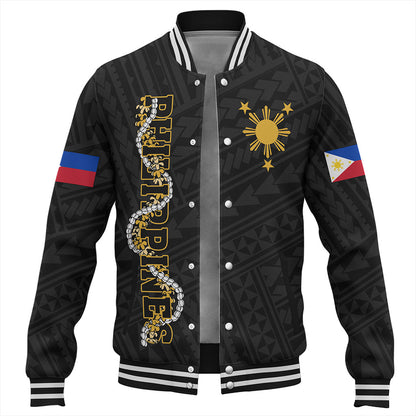 Philippines Filipinos Baseball Jacket Floral Puakenikeni Lei