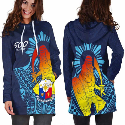 Philippines Hoodie Dress - King Lapu Lapu