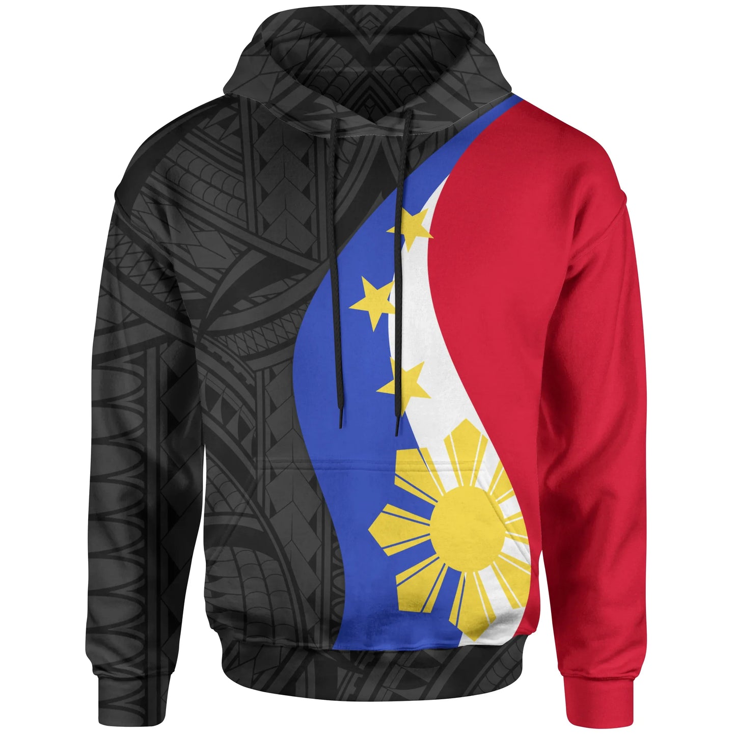 Philippines Hoodie - King Lapu-Lapu Polynesian Pattern