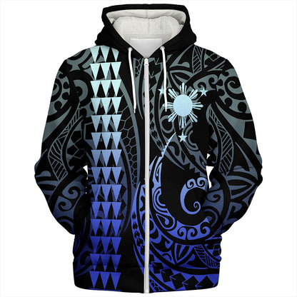 Philippines Filipinos Sherpa Hoodie Kakau Style