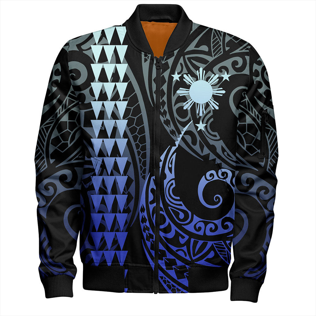 Philippines Filipinos Bomber Jacket Kakau Style