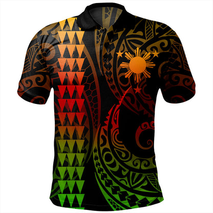 Philippines Filipinos Polo Shirt Kakau Style