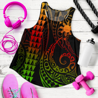 Philippines Filipinos Women Tank Kakau Style