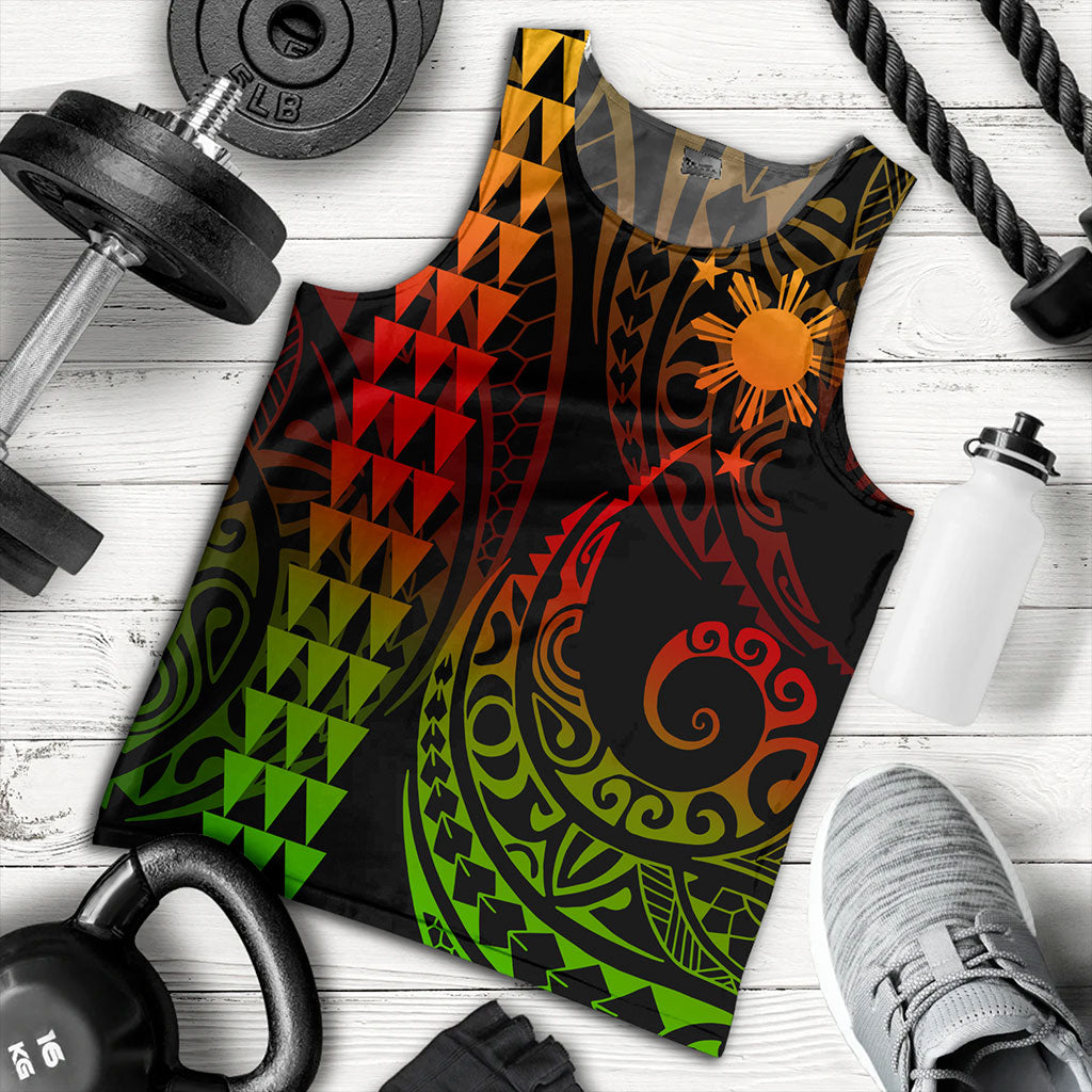 Philippines Filipinos Tank Top Kakau Style