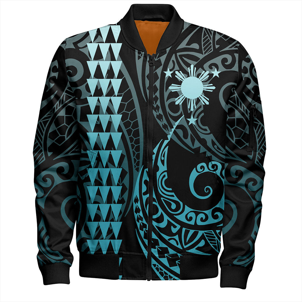 Philippines Filipinos Bomber Jacket Kakau Style