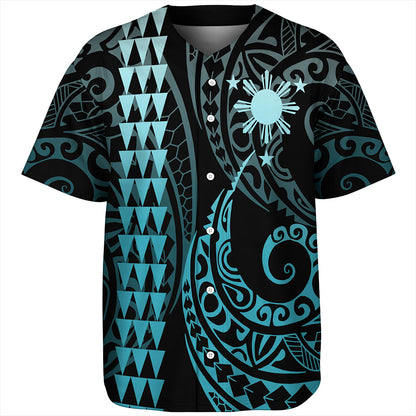 Philippines Filipinos Baseball Shirt Kakau Style