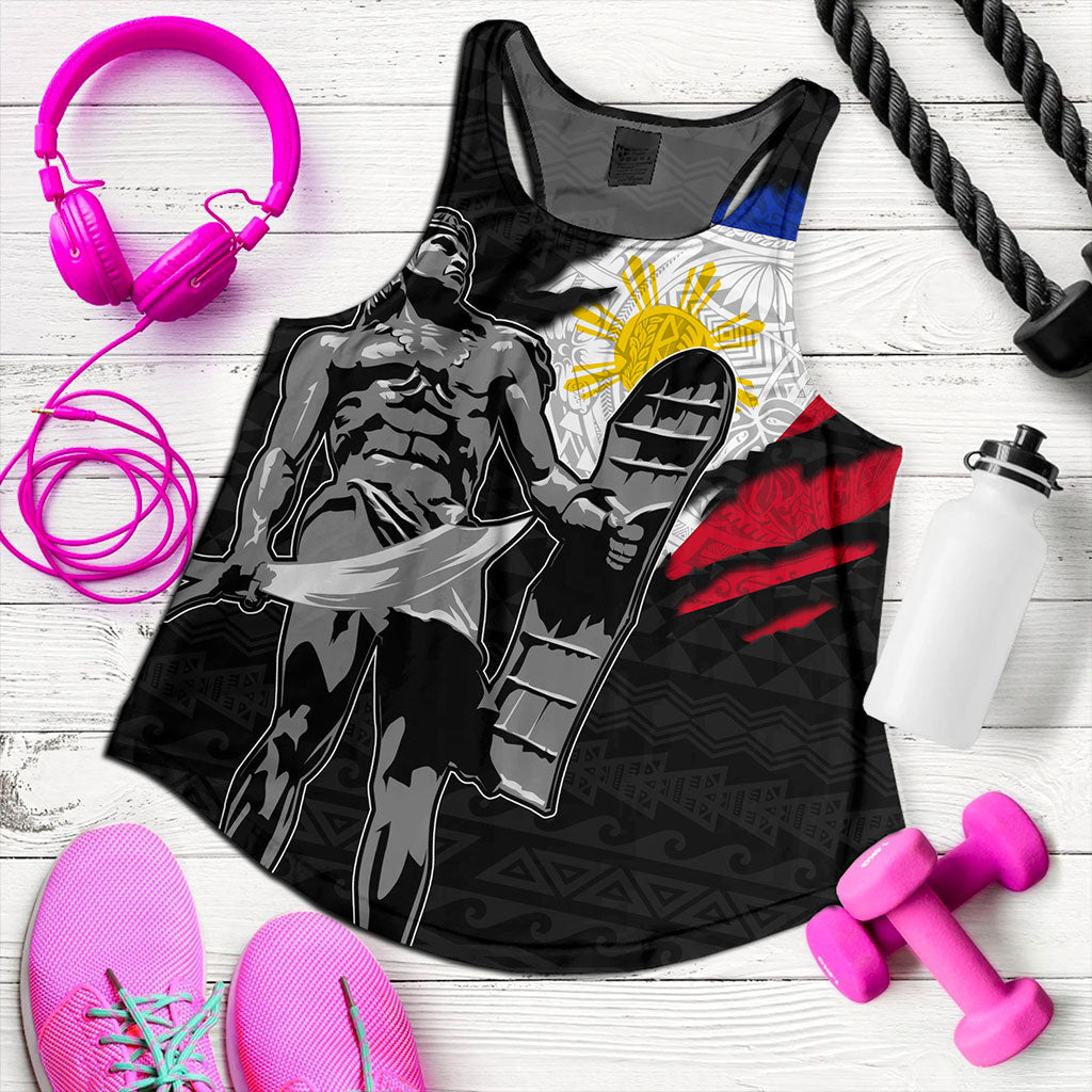 Philippines Filipinos Women Tank Tribal Polynesia Lapu Lapu Crack Style