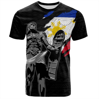 Philippines Filipinos T-Shirt Tribal Polynesia Lapu Lapu Crack Style