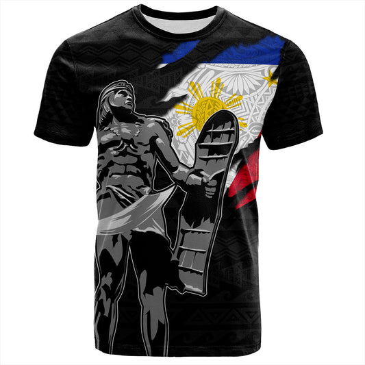 Philippines Filipinos T-Shirt Tribal Polynesia Lapu Lapu Crack Style