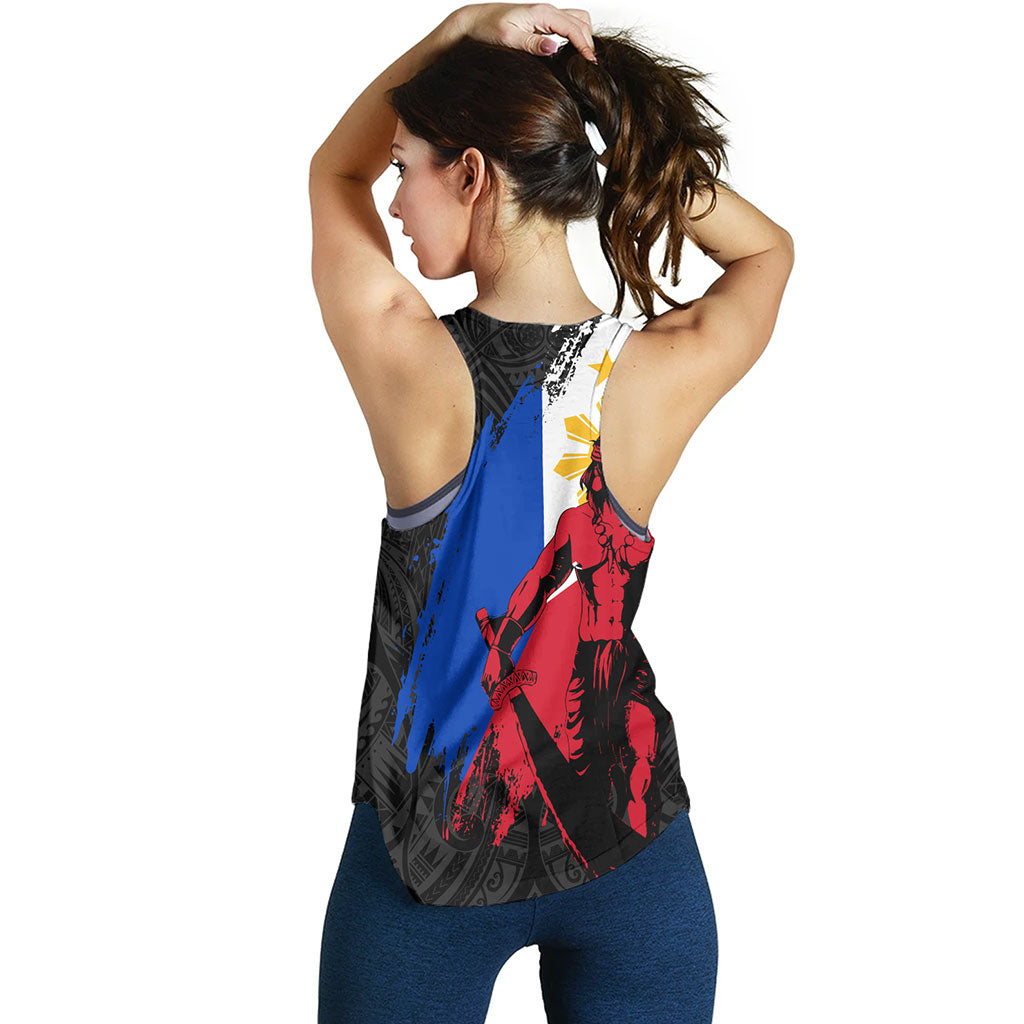 Philippines Filipinos Women Tank Lapu Lapu Warrior Style Flag