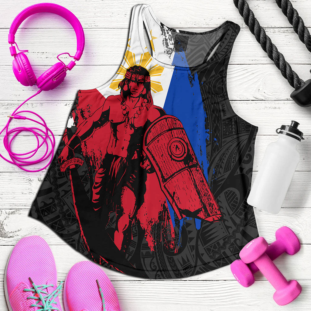 Philippines Filipinos Women Tank Lapu Lapu Warrior Style Flag