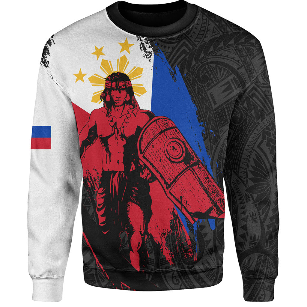 Philippines Filipinos Sweatshirt Lapu Lapu Warrior Style Flag