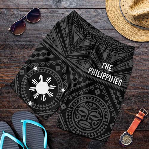 Philippines Men Short - Polynesian Tattoo Style