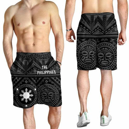 Philippines Men Short - Polynesian Tattoo Style