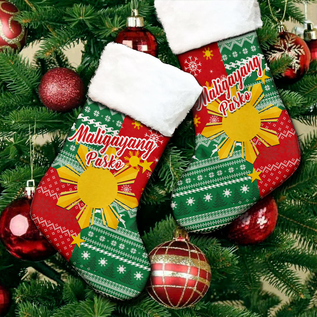 Philippines Filipinos Christmas Stocking Merry Christmas Pattern Sun Style