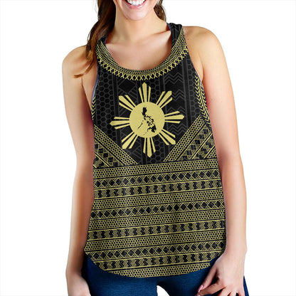 Philippines Filipinos Women Tank Tribal Pattern Traditional Style