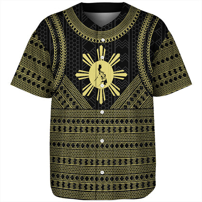 Philippines Filipinos Baseball Shirt Tribal Pattern Traditional Style