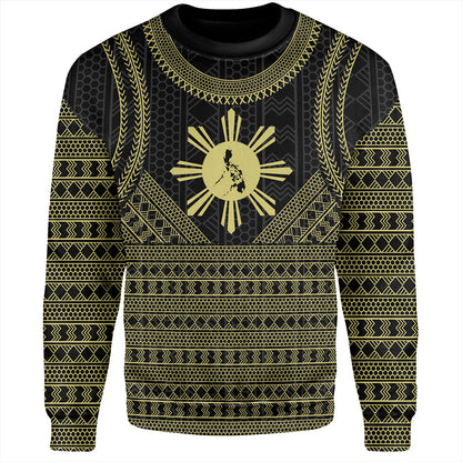 Philippines Filipinos Sweatshirt Tribal Pattern Traditional Style
