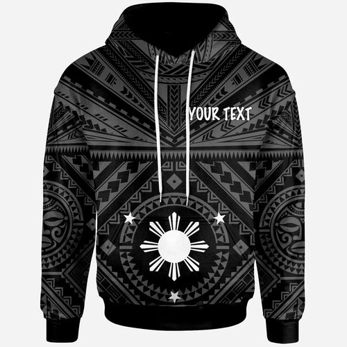 Philippines Personalised Hoodie - Polynesian Tattoo Style